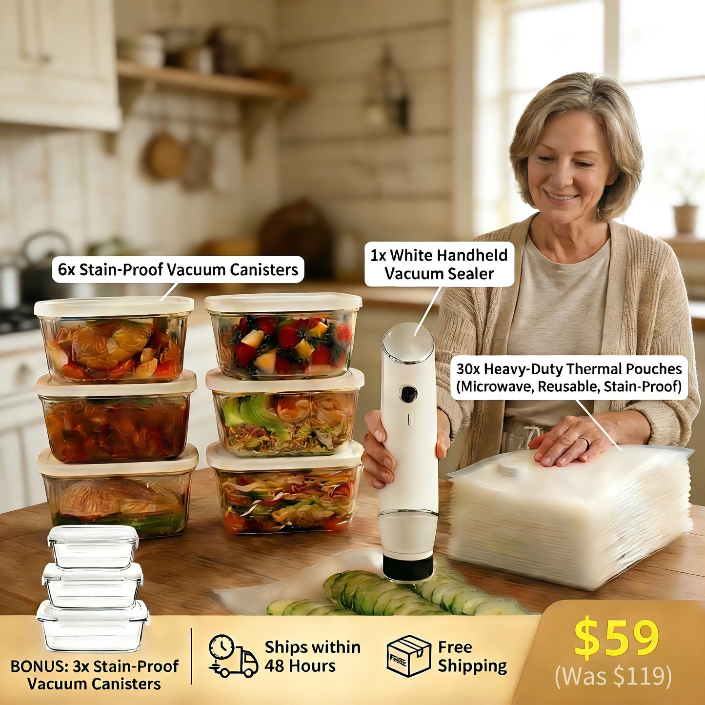 ModuCore Complete Vacuum Sealing Food Storage Bundle