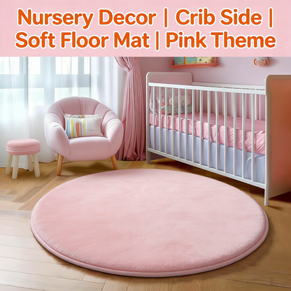 Fluffy shag rug perfect for bedrooms, nurseries, and playrooms. Adds a cute and aesthetic touch to any space.