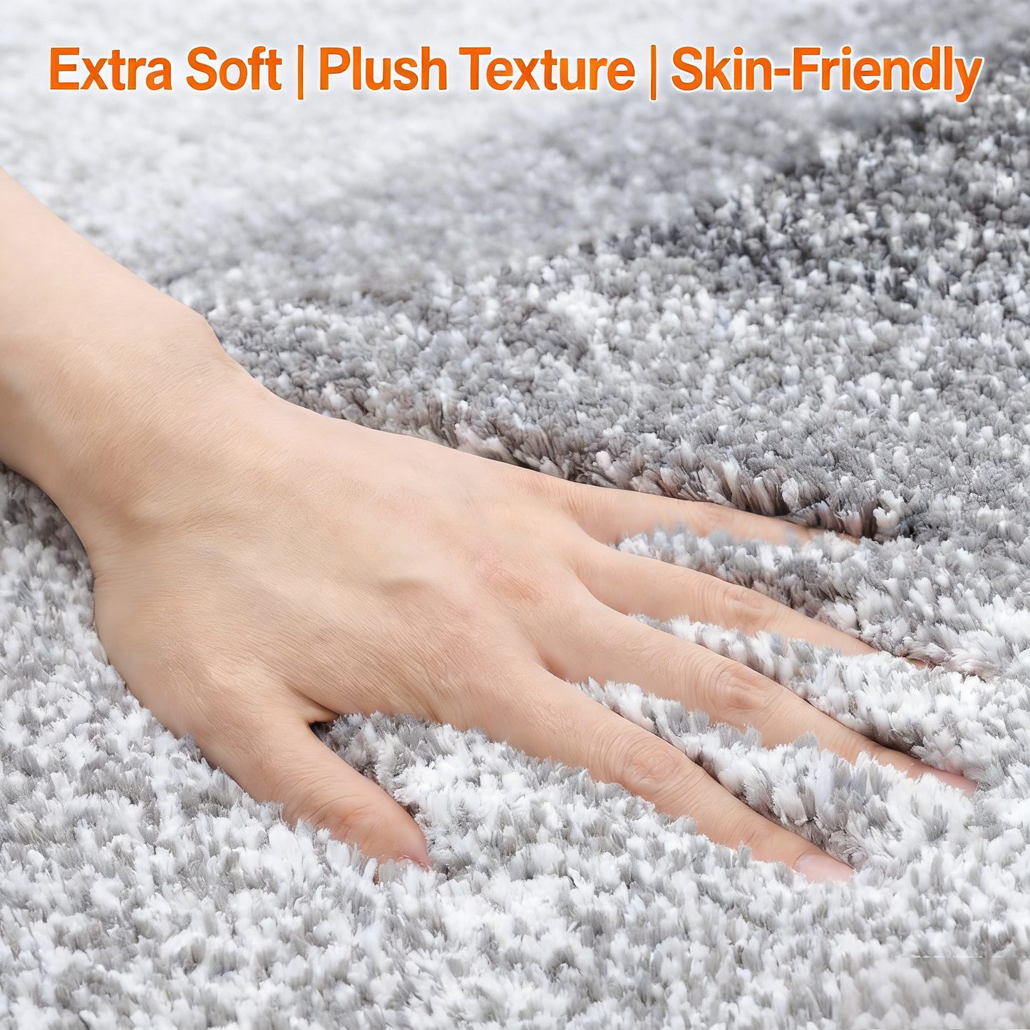 Bathroom Rug Mat 30x20, Soft & Absorbent Microfiber, Rubber Backing, Quick Dry, Machine Washable, for Bathroom Floor, Tub & Shower, Home Decor, Grey.