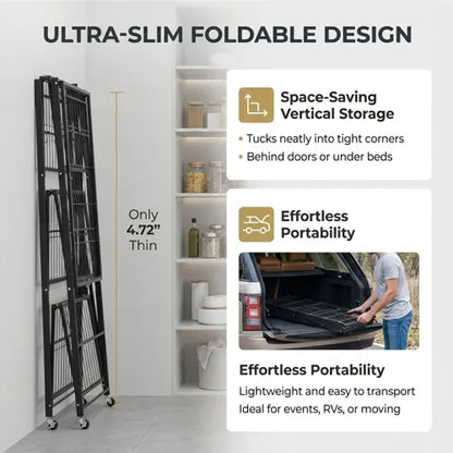 No Setup Needed! Versatile 360° Rotating Storage Shelf