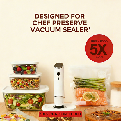 Vacuum Seal Glass Food Storage Containers Set