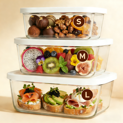 Vacuum Seal Glass Food Storage Containers Set